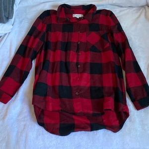 Black and red button up flannel